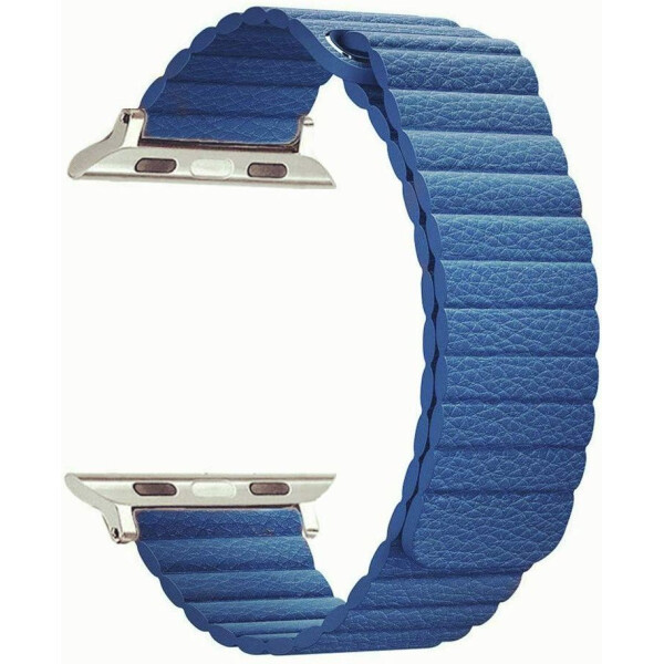 

Ремешок ArmorStandart для смарт-часов Apple Watch ALL Series 42mm/44mm Leather Loop Band Cape Cod Blue (ARM53318)