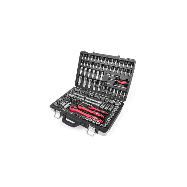 

Набор инструмента Intertool - 1/4, 3/8, 1/2 151 ед.