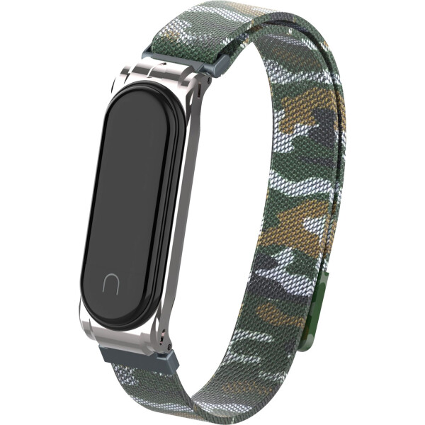 

Ремешок Armorstandart Milanese Magnetic Band для Xiaomi Mi Band 4/3 Camo Silver/Green (ARM55034)