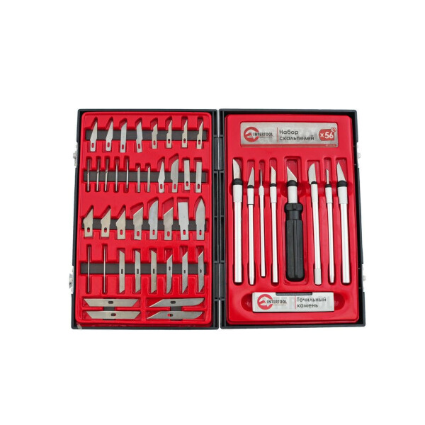 

Набор скальпелей Intertool - 56 ед.