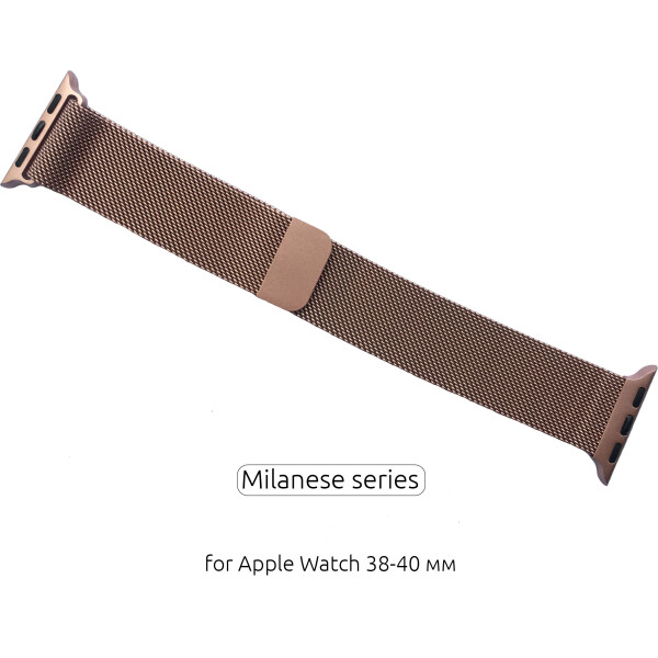 

Ремешок Armorstandart Milanese Loop Band для смарт-часов Apple Watch All Series 38-40mm Rose Gold (ARM48697)