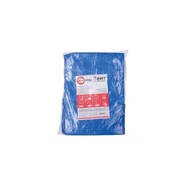 

Тент Intertool - 8 x 12 м x 65 г/м² синий