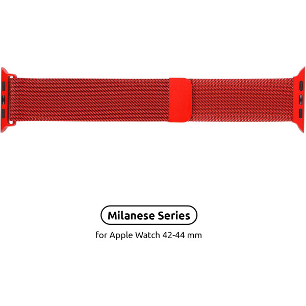 

Ремешок Armorstandart Milanese Loop Band для Apple Watch All Series 38-40mm Red (ARM54390)