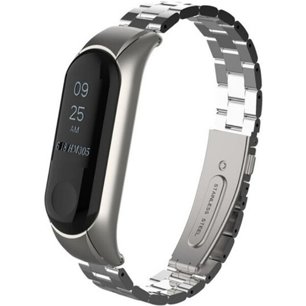 

Металлический ремешок для фитнес-браслета oneLounge Xiaomi Mi Band 3/4 Silver