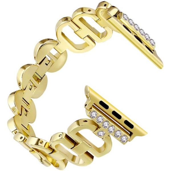 

Металический ремешок oneLounge Diamonds Metal Stainless Gold для Apple Watch 42mm/44mm Series 5/4/3/2/1