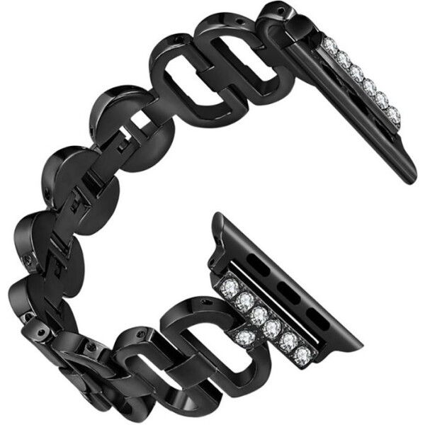 

Металический ремешок oneLounge Diamonds Metal Stainless Black для Apple Watch 42mm/44mm Series 5/4/3/2/1