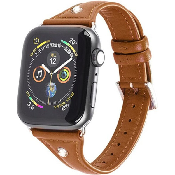 

Кожаный ремешок Hoco WB05 Ocean Wave Brown для Apple Watch 44mm/42mm Series 1/2/3/4/5