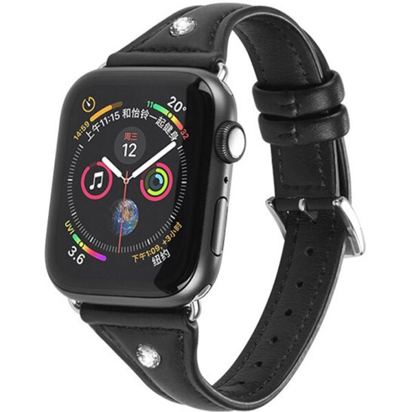 

Кожаный ремешок Hoco WB05 Ocean Wave Black для Apple Watch 44mm/42mm Series 1/2/3/4/5