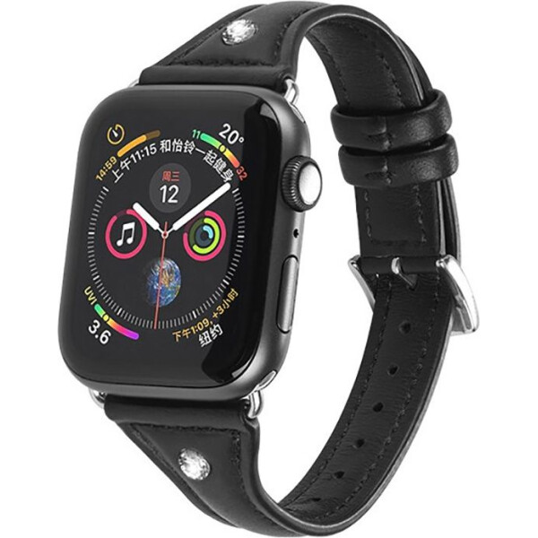

Кожаный ремешок Hoco Ocean Wave Black для Apple Watch 38mm/40mm Series 5/4/3/2/1