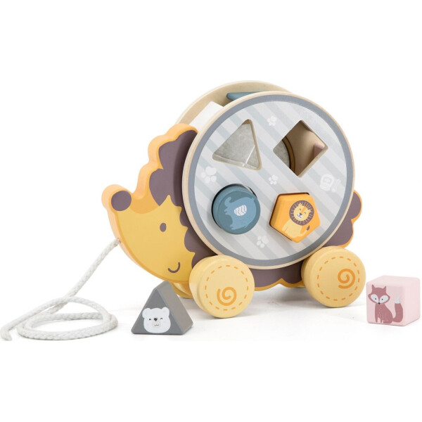 

Деревянная каталка-сортер Viga Toys PolarB Ежик (44025)