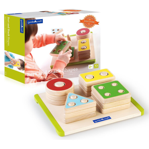 

Деревянная логическая пирамидка Guidecraft Manipulatives Фигуры геометрии (G6738)