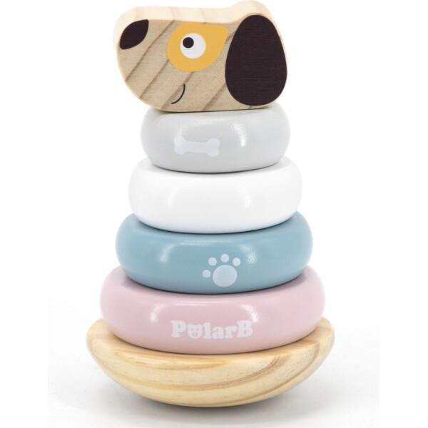 

Деревянная пирамидка Viga Toys PolarB Собачка, неваляшка (44042)
