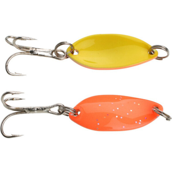 

Блесна-колебалка Mikado Trout Campione Mini 1.4гр 2.2см orange glitter/yellow (PMB-WTC-OY)