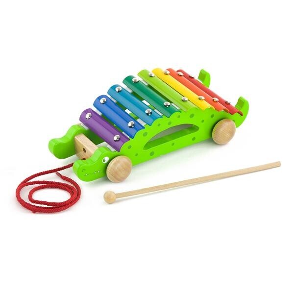 

Деревяний ксилофон-каталка Viga Toys Крокодил (50342)