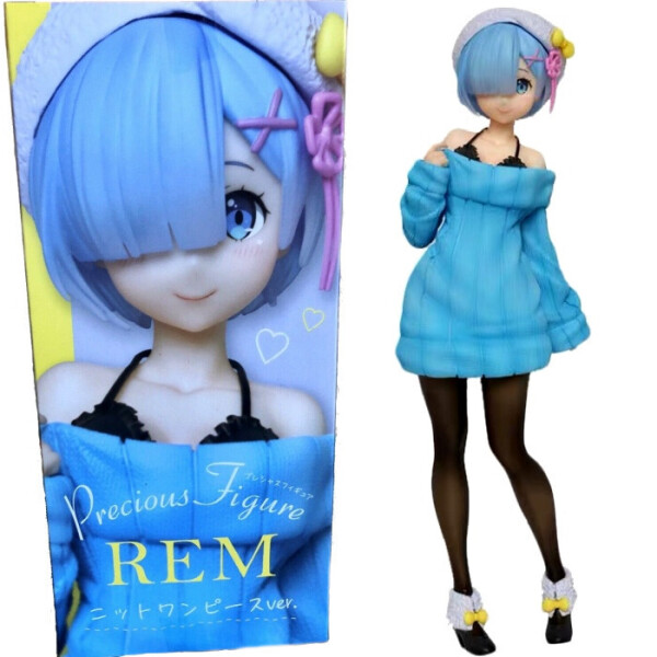 

Фигурка Rem Re Zero Рем в голубом свитере Жизнь в альтернативном мире с нуля Rem Knit Dress 23 см RZ 22.95