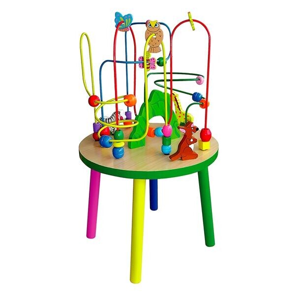 

Деревянный игровой центр Viga Toys Столик с лабиринтом (58971)