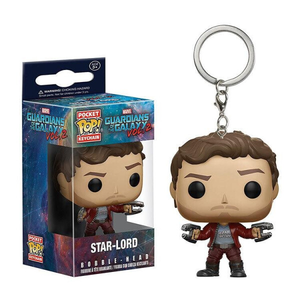 

Фигурка - брелок Funko Pop Фанко поп Звездный Лорд Стражи Галактики Guardians of the Galaxy 4 см GGL 198