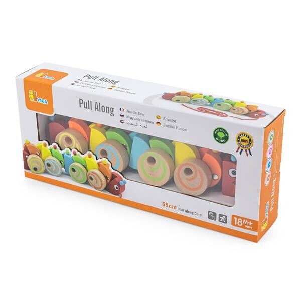 

Деревянная каталка Viga Toys Гусеничка (59950)