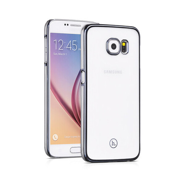 

Чехол накладка HOCO Defender series для Samsung Galaxy S6 (Прозрачная / Серая)