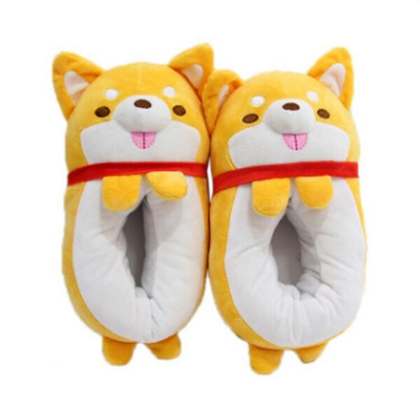 

Тапочки Сиба Ину оранжевый японский карлик Сartoon slippers 22.035