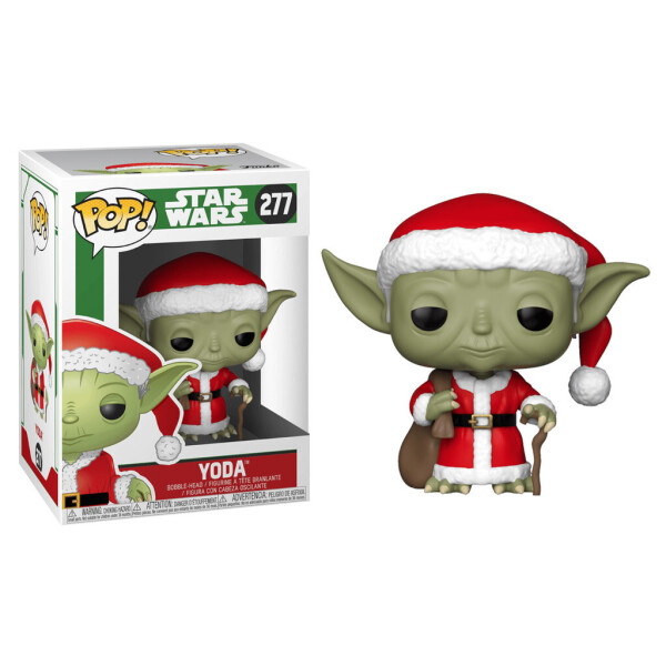 

Фигурка Funko Pop Фанко Поп Star Wars Звёзные войны Santa Yoda Санта Йода 10 см Movies SW SY 277