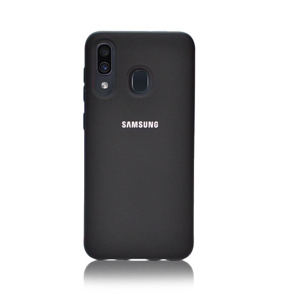 

Чехол Silicone Cover FULL for Samsung Galaxy A30 (Original Soft Case Черный)