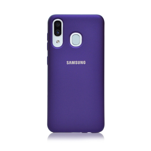 

Чехол Silicone Cover FULL for Samsung Galaxy A30 (Original Soft Case Фиолетовый)