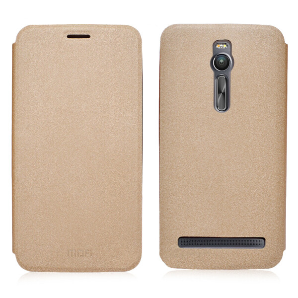 

Кожаный чехол-книжка MOFI Sand для Asus Zenfone 2 (5.5";) (Золотой)
