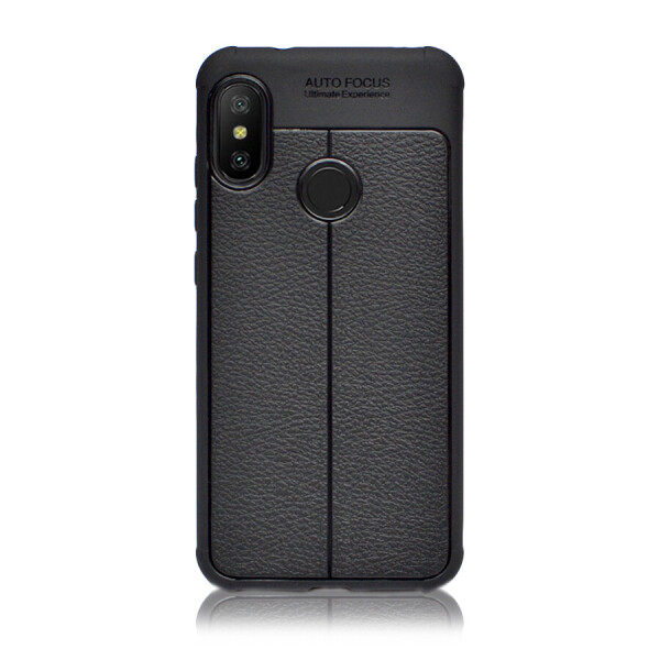 

Чехол Auto Focus TPU Leather для Xiaomi Mi A2 Lite / Redmi 6 Pro (Black)