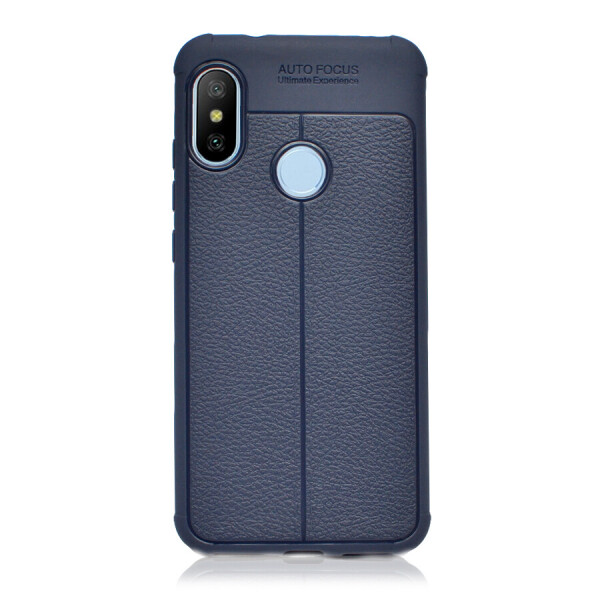 

Чехол Auto Focus TPU Leather для Xiaomi Mi A2 Lite / Redmi 6 Pro (Blue)