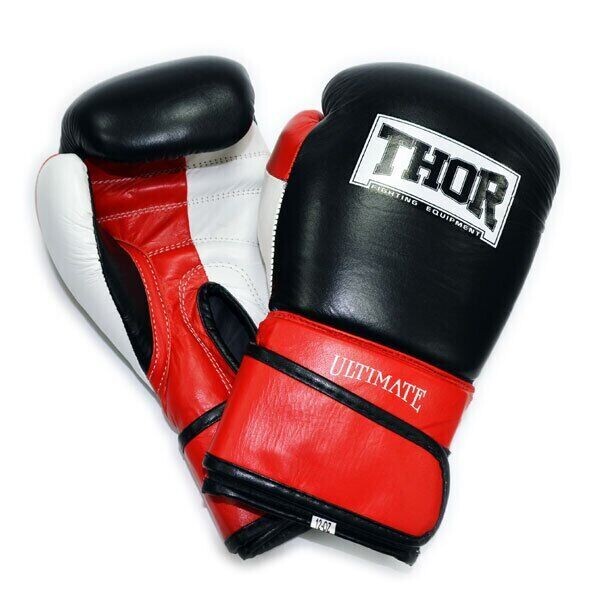 

Перчатки THOR ULTIMATE 12oz Кожа бело-черно-красные (551/01(Leather) W/B/R 12 oz.)