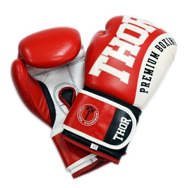 

Перчатки THOR SHARK 14oz Кожа красные (8019/02(Leather) RED 14 oz.)