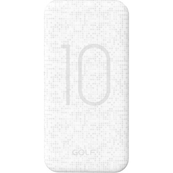 

Портативная батарея GOLF Power Bank 10000 mAh G26 3.1A Li-pol White