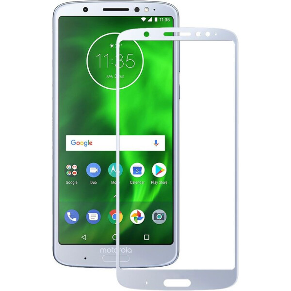 

Mocolo 3D Full Cover Tempered Glass Moto G6 Plus White