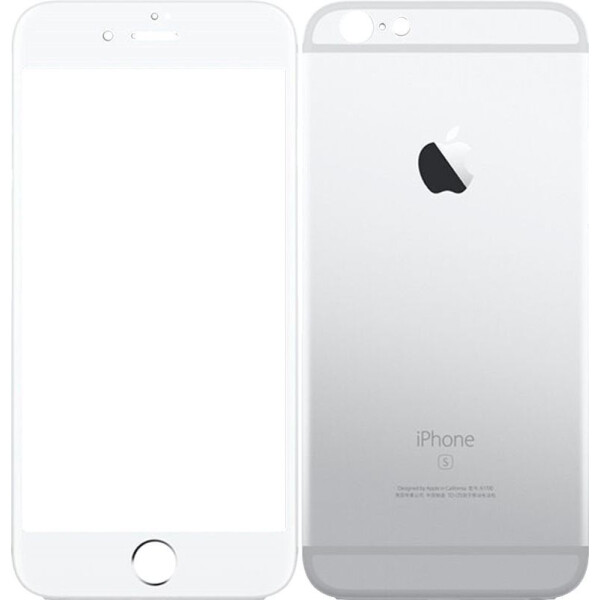 

TOTO 2,5D Full cover Tempered Glass front and back for iPhone 6/6S Silver
