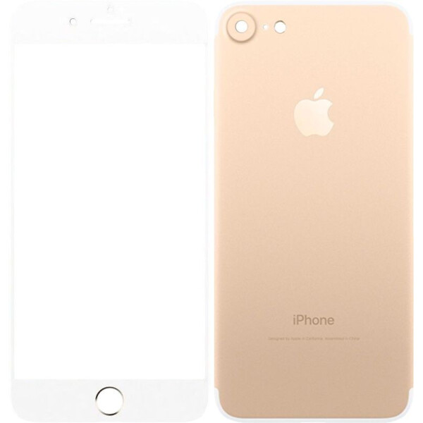 

TOTO 2,5D Full cover Tempered Glass front and back iPhone 7 Gold