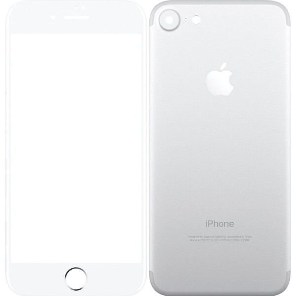 

TOTO 2,5D Full cover Tempered Glass front and back iPhone 7 Silver
