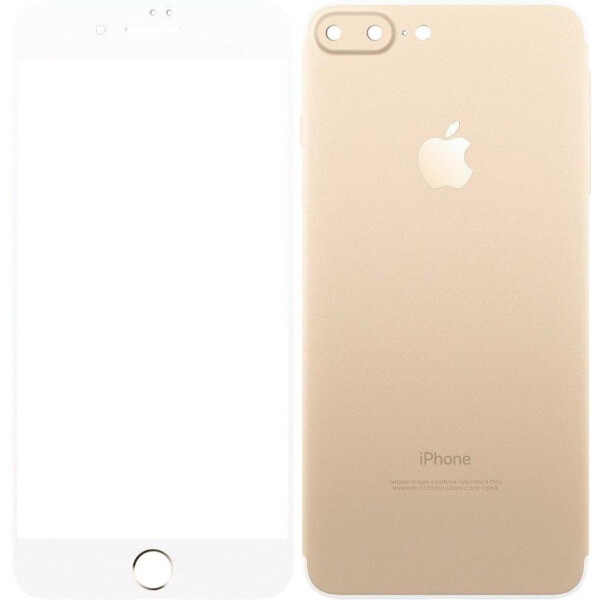 

TOTO 2,5D Full cover Tempered Glass front and back for iPhone 7 Plus Gold