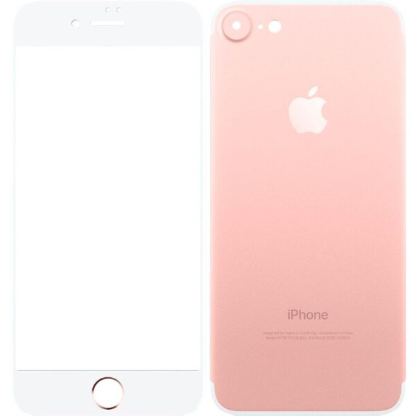 

TOTO Metal Tempered Glass 0.2 mm front and back iPhone 7 Rose Gold