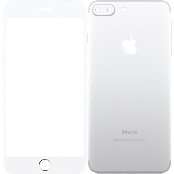 

TOTO Metal Tempered Glass 0.2 mm front and back iPhone 7 Plus Silver