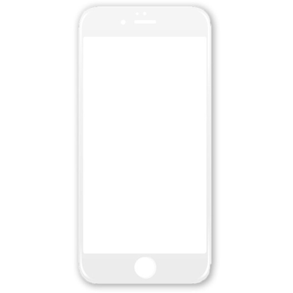 

TOTO 3D Full Cover Tempered Glass iPhone 6/6s Plus White