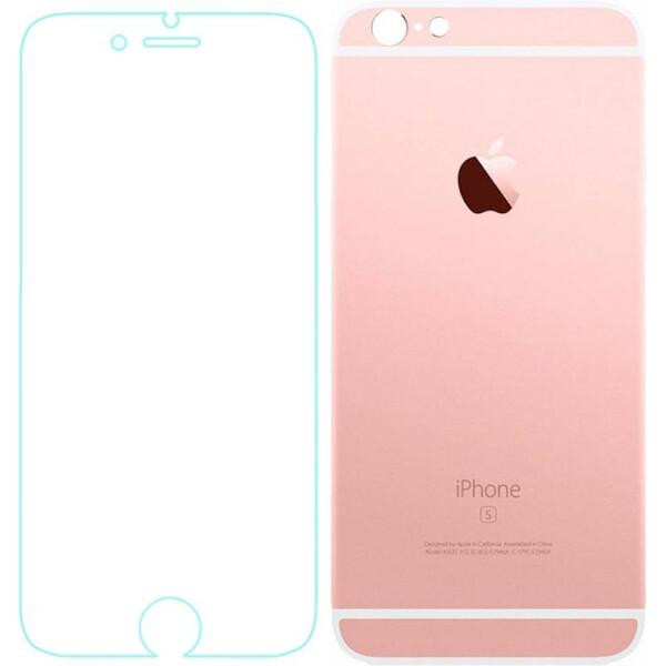 

TOTO Metal Tempered Glass 0.2 mm front and back iPhone 6/6s Rose Gold