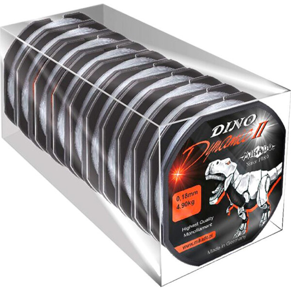 

Леска Mikado Dino Dynamic II 150м 0,26мм 9,00кг (серый) 2шт./уп. (ZLA3-026)