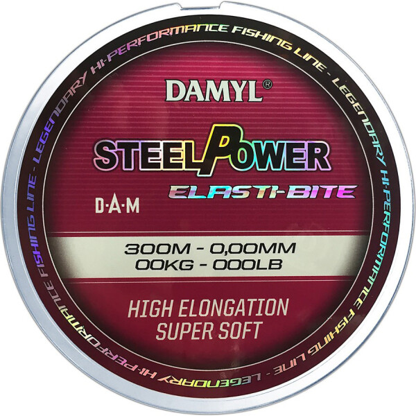

Леска DAM DAMYL Steelpower Elasti-Bite Mono 0,35мм 300м 15кг (hi-viz pink) (52000)