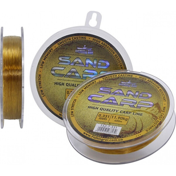 

Леска Fishing ROI Sand Carp Brown 400м 0,331мм 11.9кг (152-7-331)