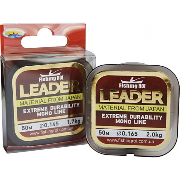 

Леска поводочная Fishing ROI Leader 50м 0,09мм 0.9кг (152-3-09)