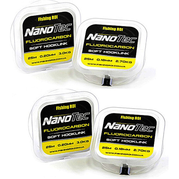 

Флюорокарбон поводочный Fishing ROI Nano Tec 25м 0,12мм 1,1кг (63-01-012)