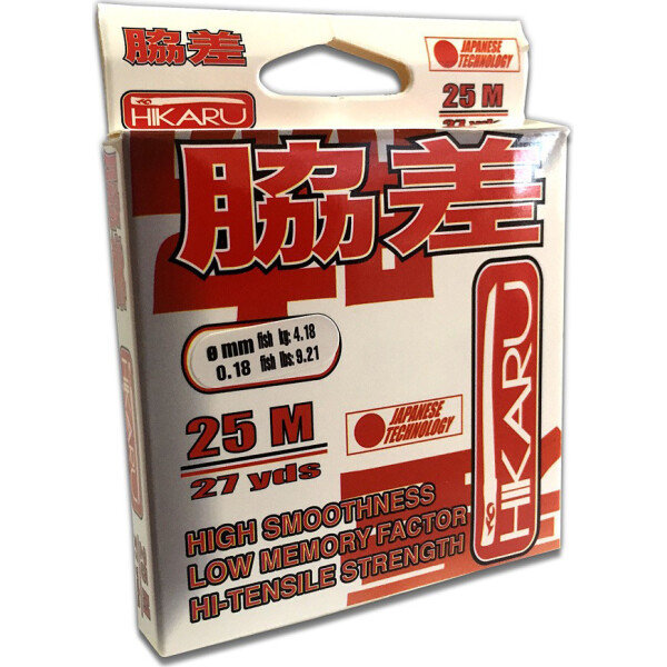

Леска Lineaeffe Hikaru 25м. 0.20мм FishTest 5.13кг (прозрачная) Made in Japan (3001520/GOL)
