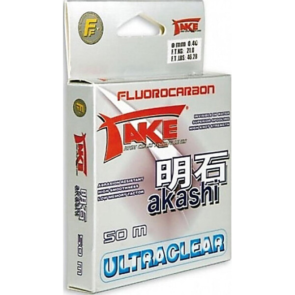 

Леска Lineaeffe Take AKASHI Fluorocarbon 50м. 0.30мм FishTest 13.00кг Made in Japan (3042130)