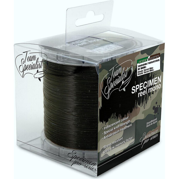 

Леска Lineaeffe TS Specimen Reel Mono 0.255мм 1000м/1094YDS FishTest 9.9кг (зелено-коричневый) (3600425)